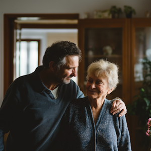 Marc et sa mère
